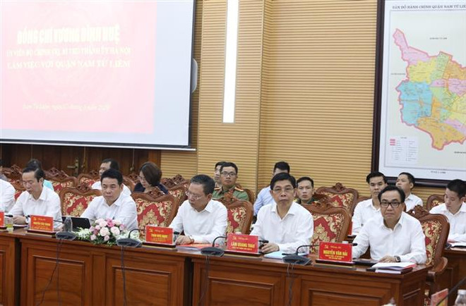 Bí thư Hà Nội: Nam Từ Liêm sẽ là quận đi đầu về phục hồi sản xuất ảnh 1