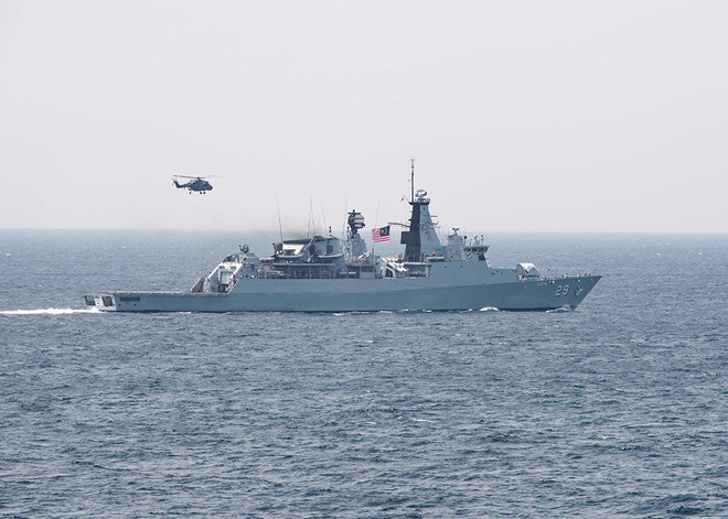 Hải quân Malaysia, Mỹ huấn luyện hàng hải tại Eo biển Malacca ảnh 1