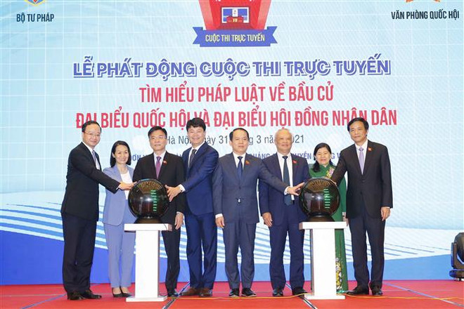 Phát động cuộc thi trực tuyến tìm hiểu pháp luật về bầu cử ảnh 1