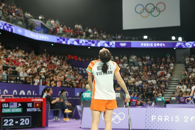 Thùy Linh dừng bước ngay từ vòng bảng. (Ảnh: Hoàng Linh/TTXVN) ttxvn_olympic_2024_hi_vong_cau_long_cua_viet_nam_nguyen_thuy_linh_dung_buoc_31.jpg