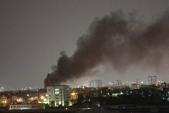 Hà Nội: Bác bỏ thông tin cháy xưởng hóa chất trên mạng xã hội ảnh 1