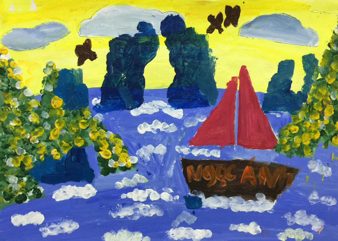 Lớp học vẽ miễn phí ở làng họa sỹ Cổ Đô: Sân chơi bổ ích cho trẻ em ảnh 3