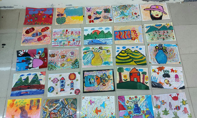 Lớp học vẽ miễn phí ở làng họa sỹ Cổ Đô: Sân chơi bổ ích cho trẻ em ảnh 6