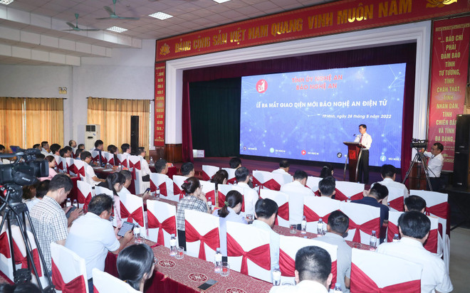 Báo Nghệ An điện tử ra mắt giao diện mới bắt nhịp với chuyển đổi số ảnh 1