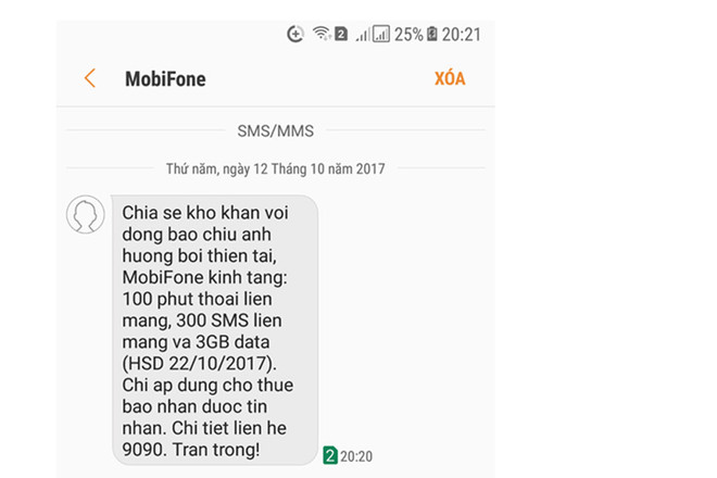 MobiFone ra gói cước hỗ trợ gần 50.000 thuê bao vùng bão lũ ảnh 1