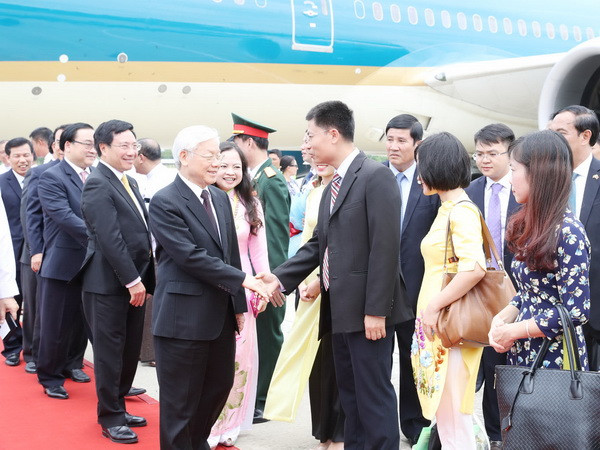 Lễ đón chính thức Tổng Bí thư Nguyễn Phú Trọng tại Thủ đô Naypyidaw ảnh 1