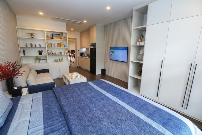 Căn hộ mẫu 31,5m2 được tính 1 người. (Ảnh: Tuấn Anh/TTXVN) can ho chung cu2.jpg