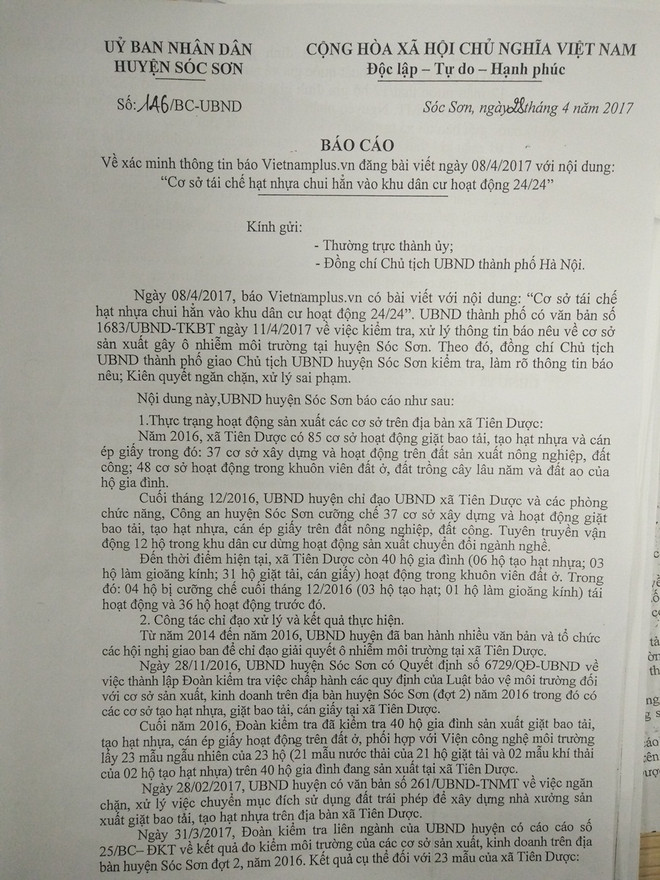Sóc Sơn vẫn "nhức nhối" với cơ sở sản xuất nhựa gây ô nhiễm ảnh 3