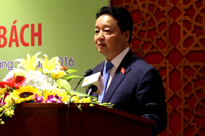 Bộ trưởng Trần Hồng Hà phát biểu tại Diễn đàn. (Ảnh: Hùng Võ/Vietnam+) Bộ trưởng Trần Hồng Hà: “Ô nhiễm đã đến ngưỡng không thể chịu tải” ảnh 2