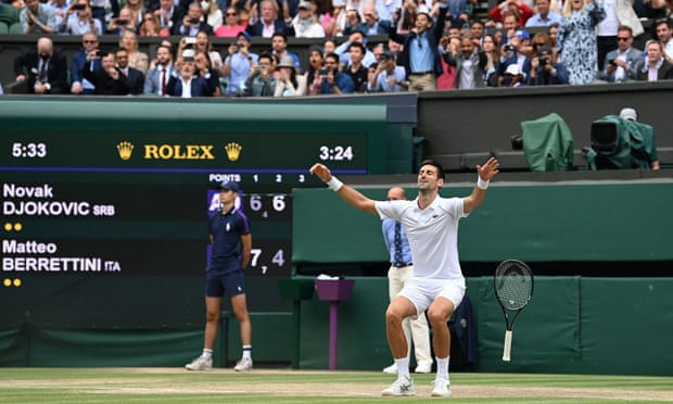 Vô địch Wimbledon, Djokovic san bằng kỷ lục của Federer và Nadal ảnh 1