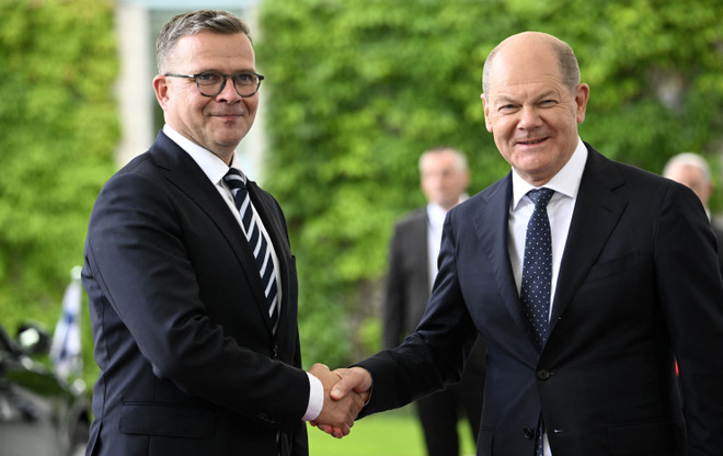 Thủ tướng Phần Lan Petteri Orpo có chuyến thăm đầu tiên tới Đức ảnh 1
