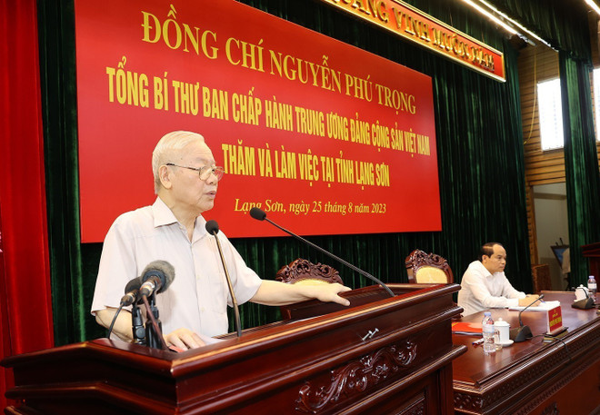 Phát biểu của Tổng Bí thư dịp về thăm, làm việc tại Lạng Sơn ảnh 2