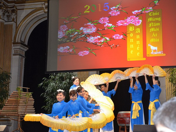 Kiều bào Pháp và sinh viên Việt tại Nga tưng bừng đón năm mới ảnh 1