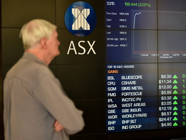 Bảng tỷ giá chứng khoán tại Sydney, Australia ngày 10/11. (Nguồn: AFP/TTXVN) Chứng khoán khởi sắc sau chiến thắng của tỷ phú Donald Trump ảnh 1