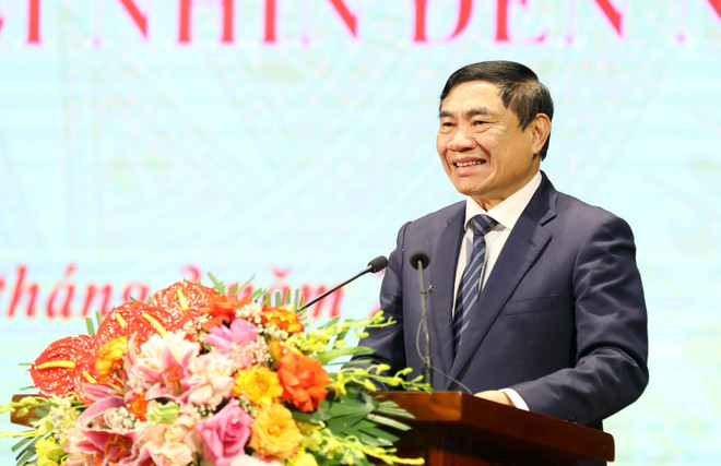 Bí thư Tỉnh ủy Điện Biên Trần Quốc Cường phát biểu. (Ảnh: Trung Kiên/TTXVN) ttxvn_quy_hoach_tinh_dien_bien_thoi_ky_2021_-_2030_tam_nhin_den_nam_2050_3.jpg