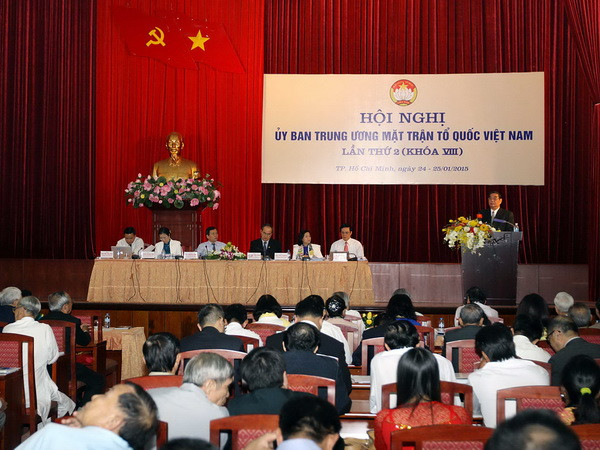 Hội nghị lần hai Ủy ban Trung ương Mặt trận Tổ quốc khóa VIII ảnh 1