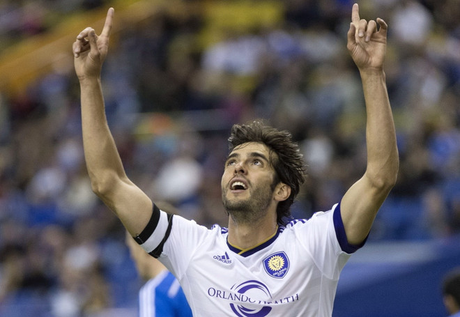Kaka thi đấu ấn tượng trong màu áo Orlando City. (Nguồn: AP) Kaka tiếp tục lập công giúp đội nhà ngược dòng giành điểm ảnh 1