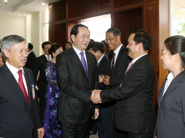 Hoạt động của Chủ tịch nước Trần Đại Quang tại thủ đô Vientiane ảnh 1