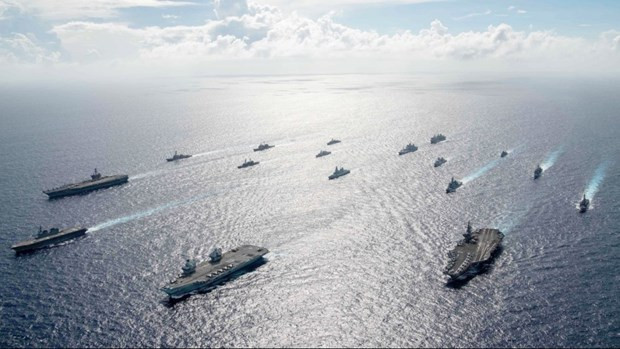 Thông điệp gửi Trung Quốc từ các cuộc tập trận hàng hải liên tiếp ảnh 1