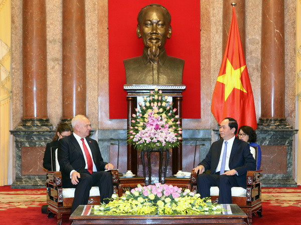 Chủ tịch nước Trần Đại Quang tiếp Đại sứ Liên bang Nga ảnh 1