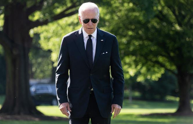 Tổng thống Mỹ Joe Biden chuẩn bị họp báo tại Nhà Trắng ở Washington DC., sau khi trở về từ Wilmington, Delaware, ngày 30/5/2022. (Ảnh: AFP/TTXVN) Mỹ: Thêm nhiều tài liệu mật được tìm thấy tại nhà riêng ông Biden ảnh 1