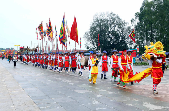 [Photo] Lễ rước kiệu về Đền Hùng, dâng cúng lễ vật tri ân ảnh 2