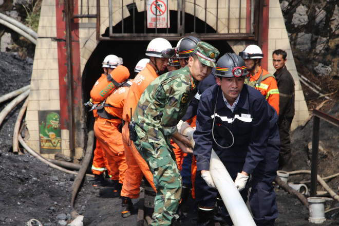 [Photo] Sập mỏ than ở Trung Quốc, 22 thợ mỏ mắc kẹt ảnh 3