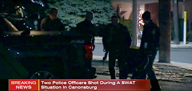 Hai nhân viên cảnh sát Mỹ bị bắn tại bang Pennsylvania ảnh 1