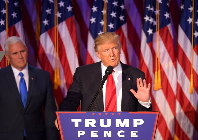 Tổng thống đắc cử Mỹ Donald Trump. (Nguồn: AFP/TTXVN) Canada lo lắng về quan hệ thương mại song phương với Mỹ ảnh 1