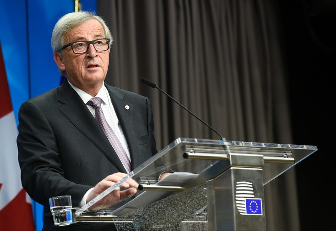 Chủ tịch Ủy ban châu Âu Jean Claude Juncker. (Nguồn: AFP/TTXVN) EC băn khoăn về các chính sách của Tổng thống đắc cử Mỹ Trump ảnh 1