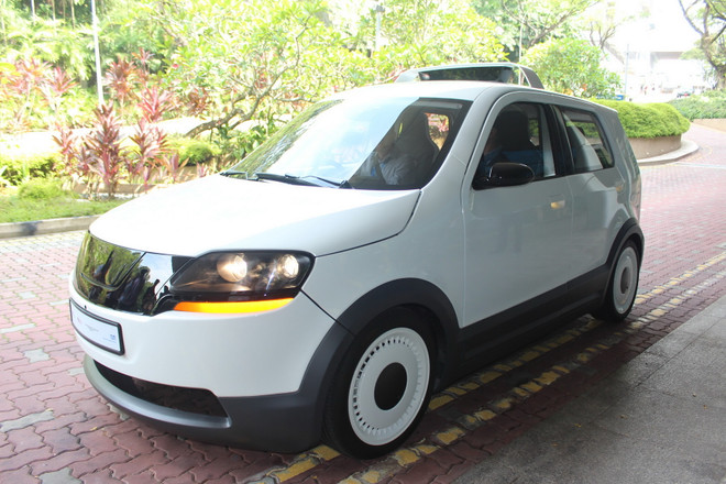 Singapore lần đầu tiên ra mắt mẫu xe taxi điện tự sản xuất ảnh 1