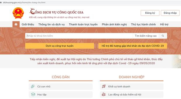 Cổng Dịch vụ công quốc gia có 8 dịch vụ hỗ trợ người lao động và DN ảnh 1