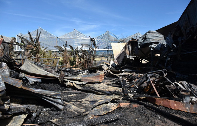 Lâm Đồng: Hỏa hoạn thiêu rụi một xưởng gỗ, lửa lan sang nhà dân ảnh 1