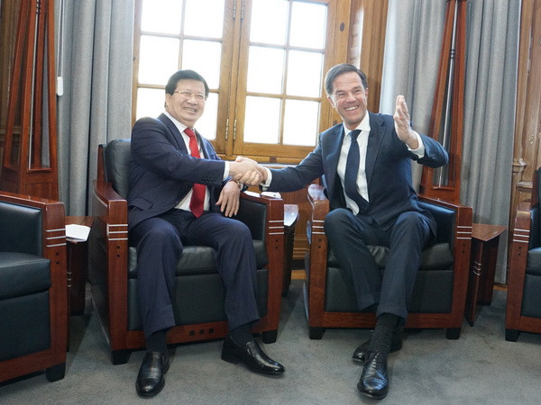 Phó Thủ tướng Trịnh Đình Dũng gặp Thủ tướng Hà Lan Mark Rutte ảnh 1