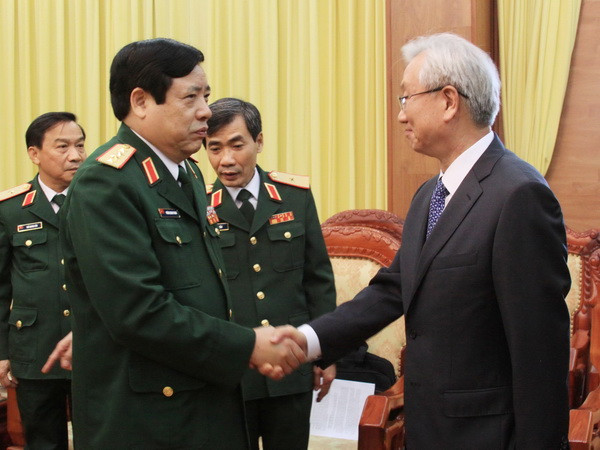 Đại tướng Phùng Quang Thanh tiếp Đại sứ Hàn Quốc ảnh 1