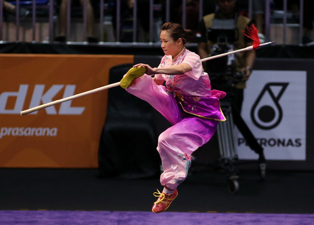 ASIAD 2018: "Niềm hy vọng vàng" môn Wushu Dương Thúy Vi xuất trận ảnh 1