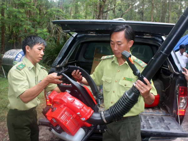 Sẵn sàng phòng chống cháy rừng tại Khu di tích Gò Tháp ảnh 1