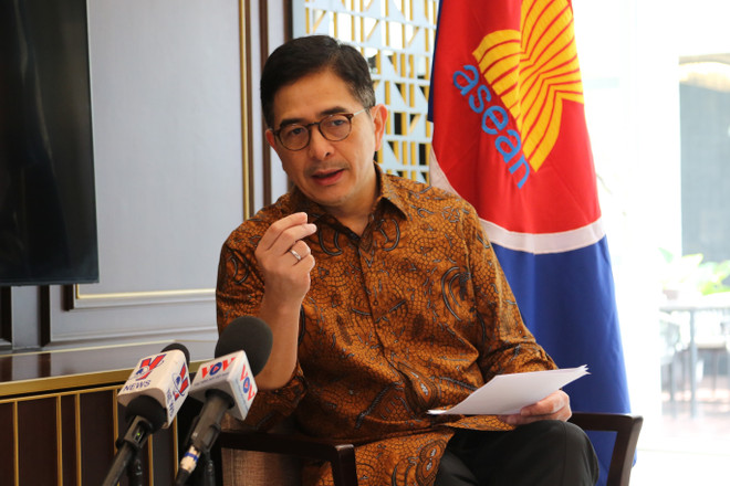 Chủ tịch Hội đồng Tư vấn Kinh doanh ASEAN (ASEAN-BAC) Arsjad Rasjid. (Ảnh: Văn Phong/TTXVN) Giải thưởng DN ASEAN: Tôn vinh thành công và đổi mới kinh doanh ảnh 1