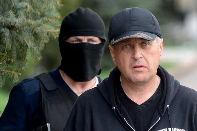 Thị trưởng tự phong của thành phố ly khai Slaviansk, ông Vyacheslav Ponomaryov (Nguồn: AFP) Thị trưởng tự phong muốn Nga đưa quân vào Slavyansk ảnh 1