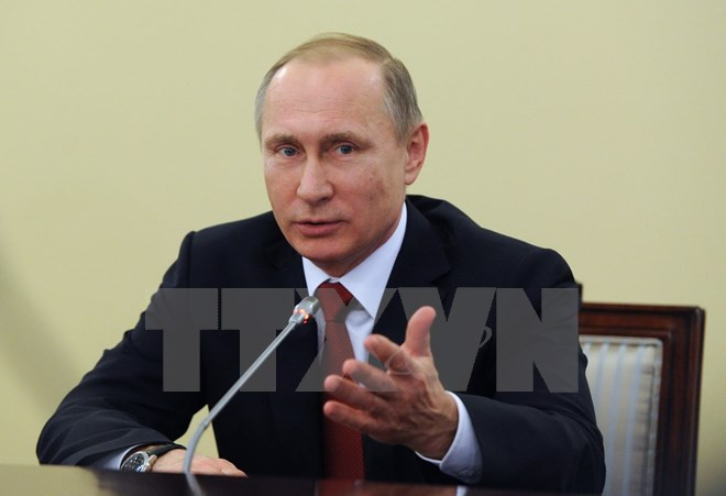 Tổng thống Nga Vladimir Putin. (Ảnh: AFP/TTXVN) Tổng thống Putin đánh giá kinh tế Nga chuyển biến tích cực ảnh 1