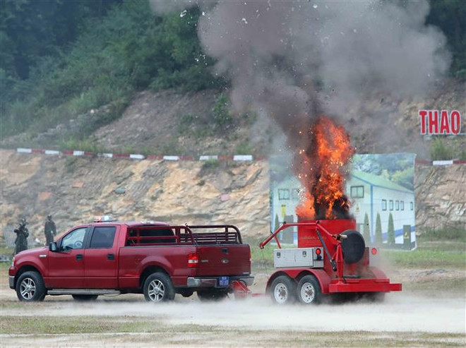 Diễn tập điều tra, ứng phó tình huống phổ biến vũ khí phóng xạ ảnh 1
