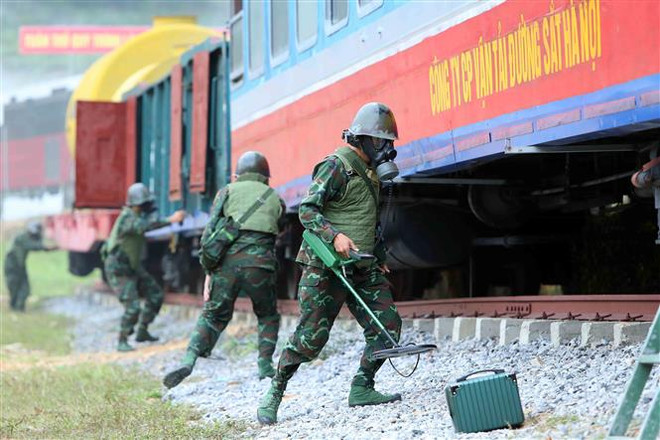 Diễn tập điều tra, ứng phó tình huống phổ biến vũ khí phóng xạ ảnh 2