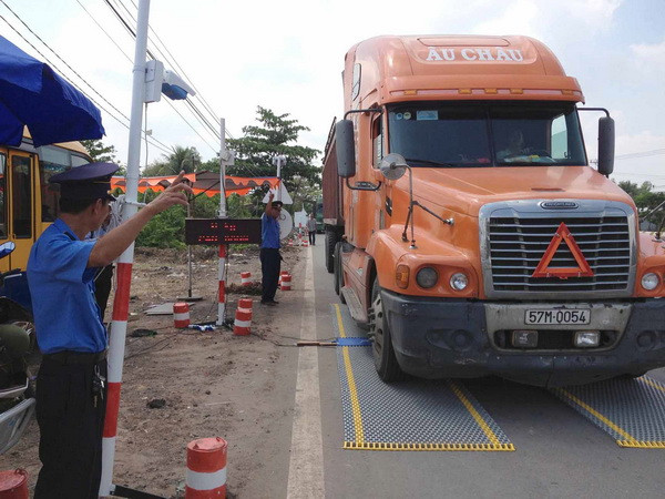 Đưa vào hoạt động trạm kiểm tra tải trọng lưu động Quốc lộ 14 ảnh 1