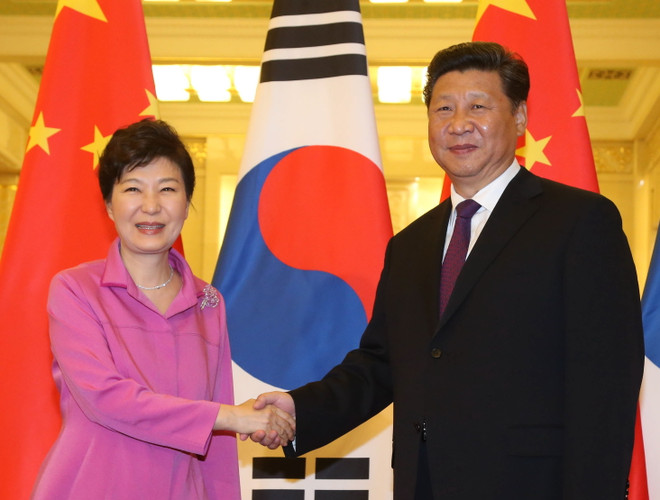 Lãnh đạo Trung Quốc và Hàn Quốc hội đàm trước thềm lễ duyệt binh ảnh 1