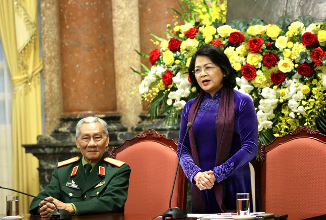 Phó Chủ tịch nước tiếp đại biểu CCB Trung đoàn 271 Quân khu Trị Thiên ảnh 1