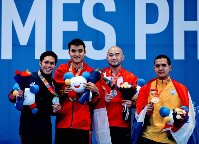 Đoàn Việt Nam giành thêm 2 HCV ở môn Cử tạ và Đấu kiếm ảnh 1