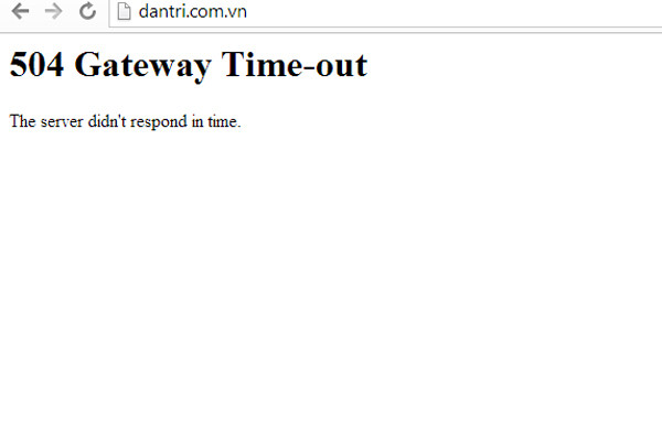 Hàng loạt website tin tức tại Việt Nam bị lỗi không truy cập được ảnh 1