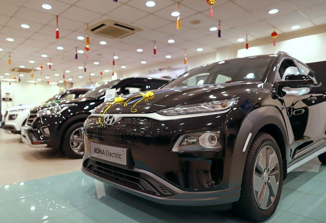 Xe điện Kona. (Nguồn: bloomberg.com) Ấn Độ có hơn 150 triệu tài xế, chỉ 8.000 người muốn dùng xe điện ảnh 1