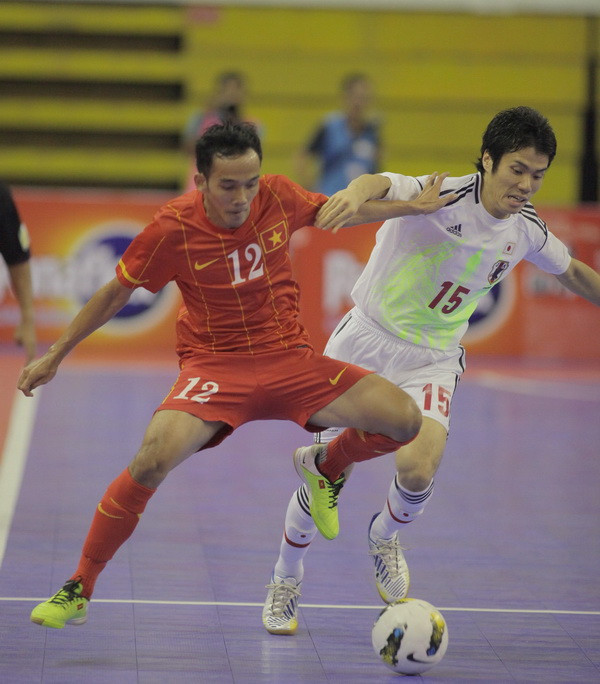 Đội Futsal Việt Nam thất bại đáng tiếc trước Nhật Bản ảnh 1