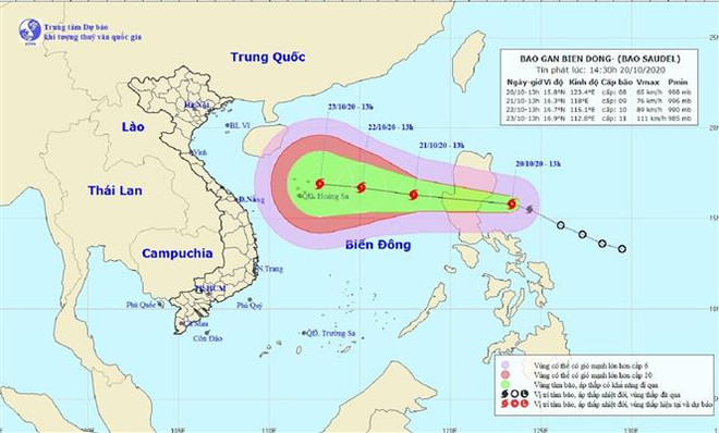 Bão Saudel di chuyển theo hướng Tây Tây Bắc hướng vào biển Đông ảnh 1
